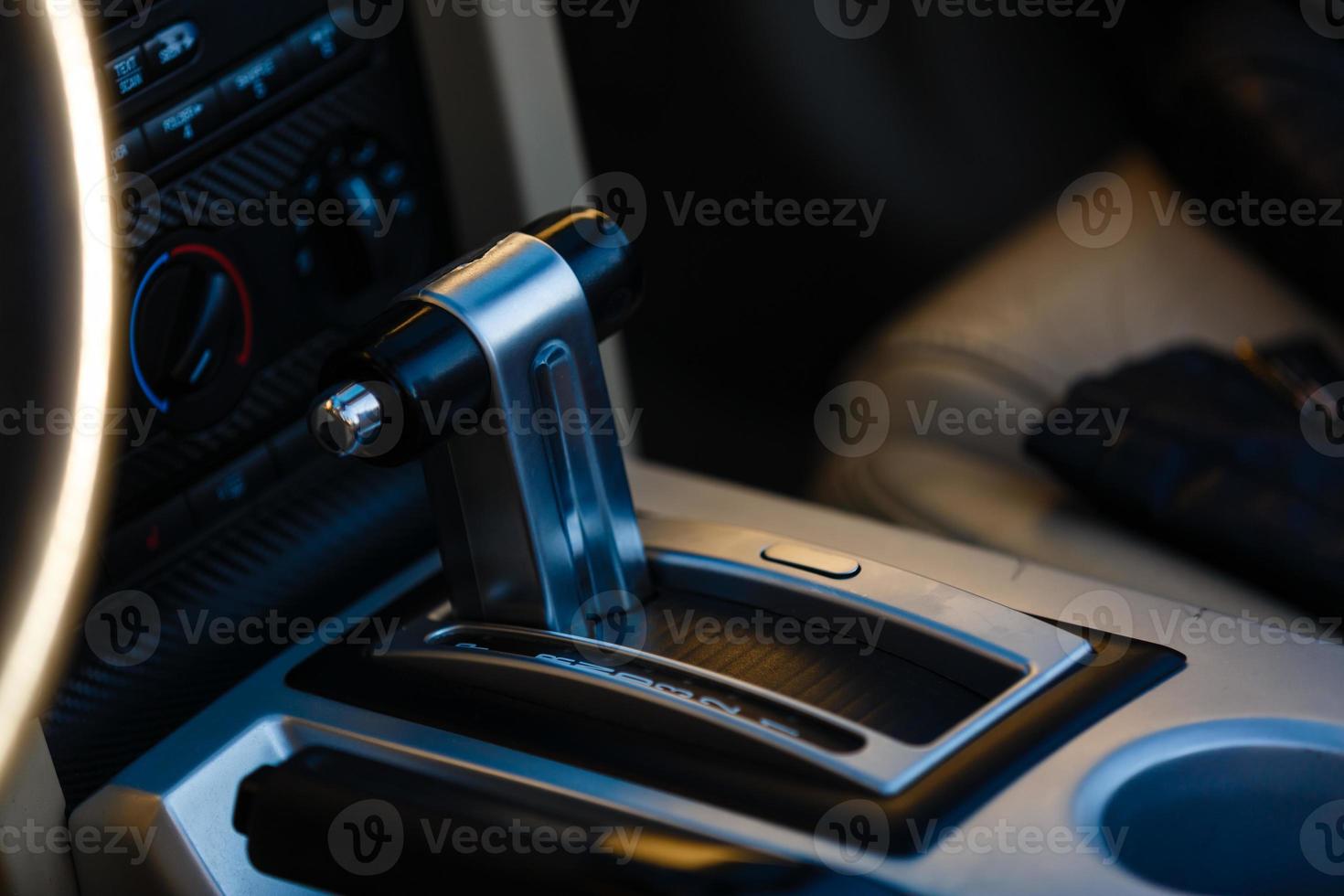Gear stick with multimedia console photo