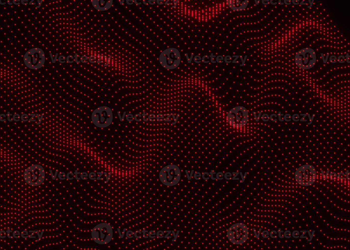 Abstract red background of points. Big data stream. digital particle wave background photo