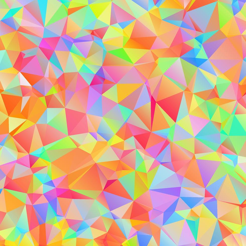 patrón de colores digitales con cuadrícula de triángulos desordenados vector