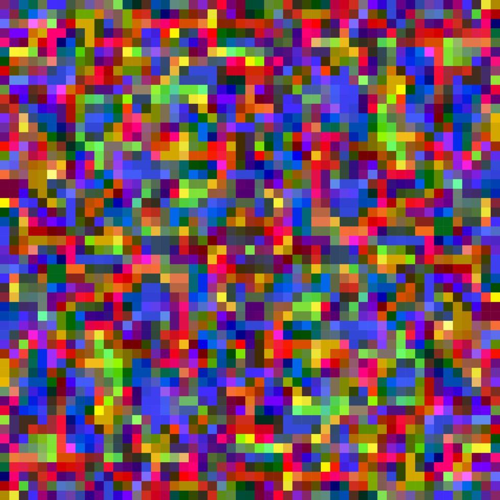 Digital colorful pattern with messy pixels grid vector