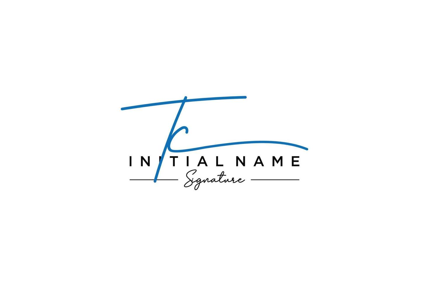 Initial TC signature logo template vector. Hand drawn Calligraphy lettering Vector illustration.