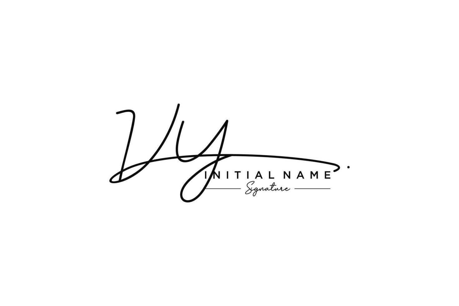 Initial VY signature logo template vector. Hand drawn Calligraphy lettering Vector illustration.