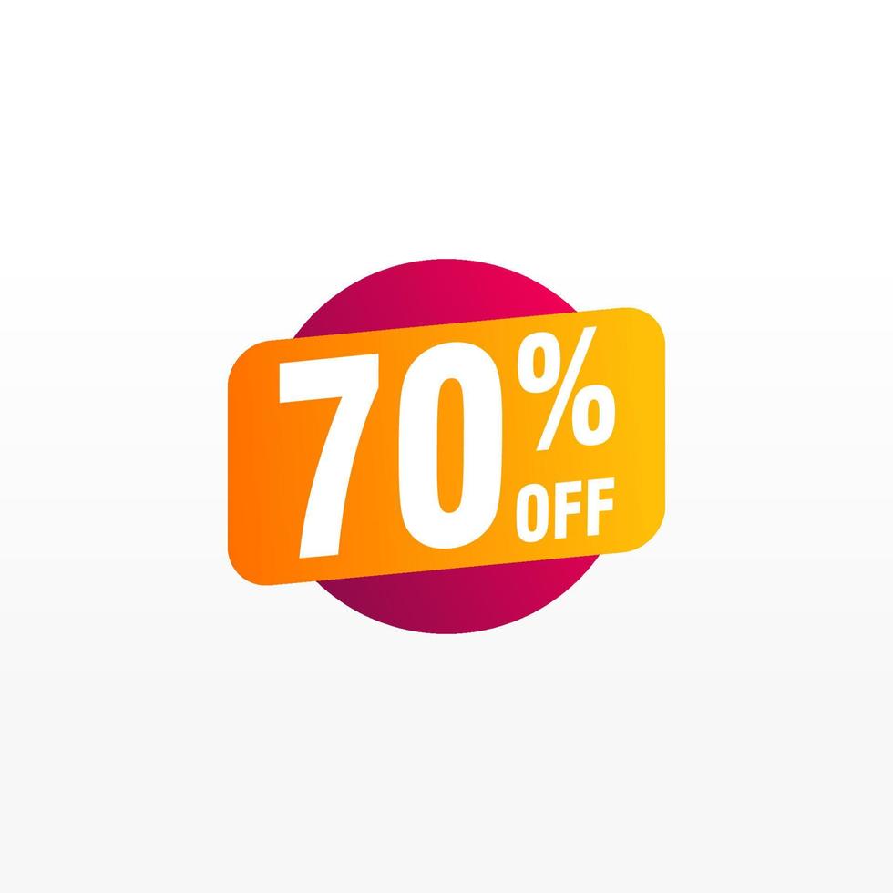 70 discount, Sales Vector badges for Labels, , Stickers, Banners, Tags, Web Stickers, New offer. Discount origami sign banner.