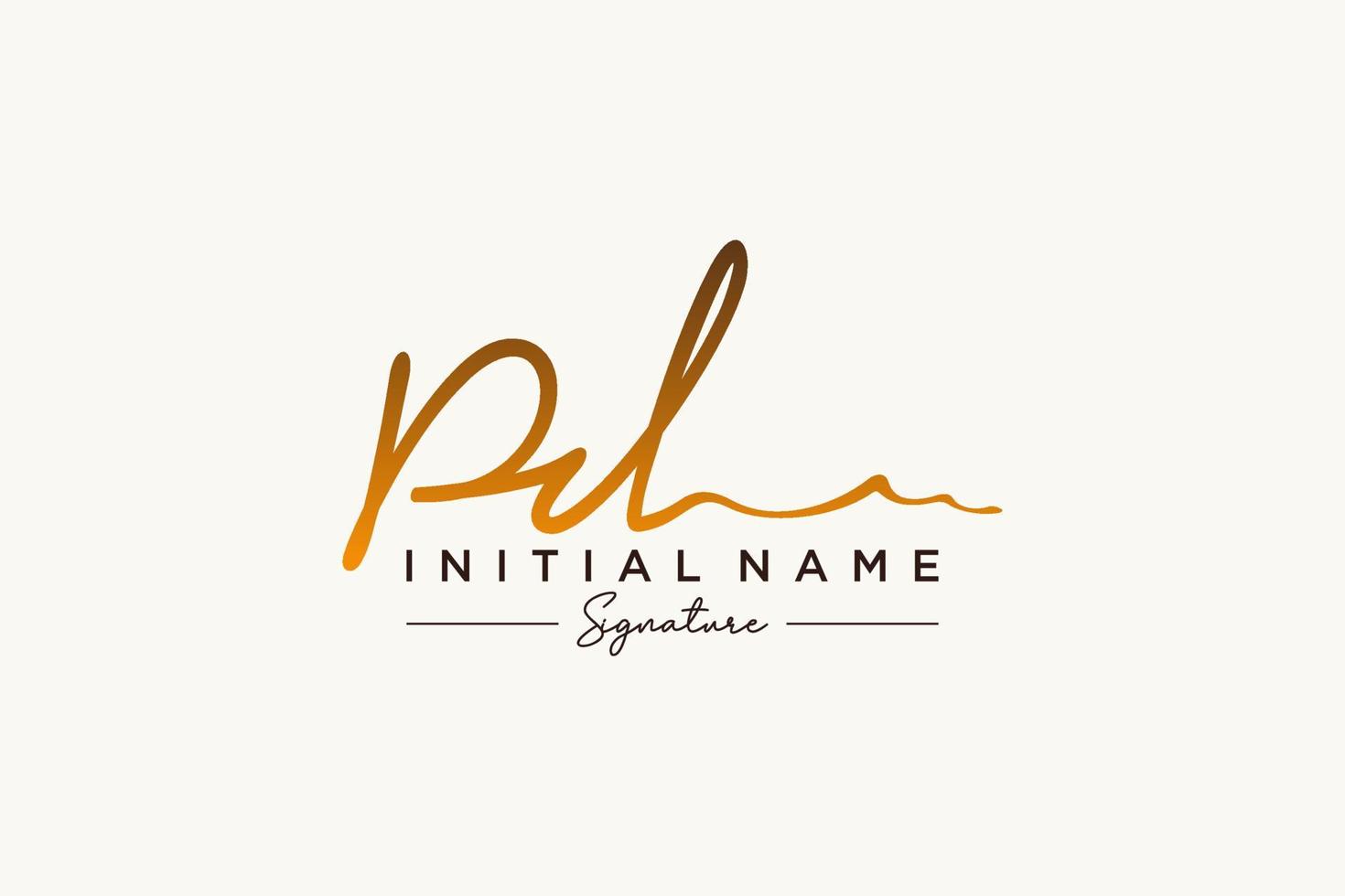 Initial PD signature logo template vector. Hand drawn Calligraphy lettering Vector illustration.