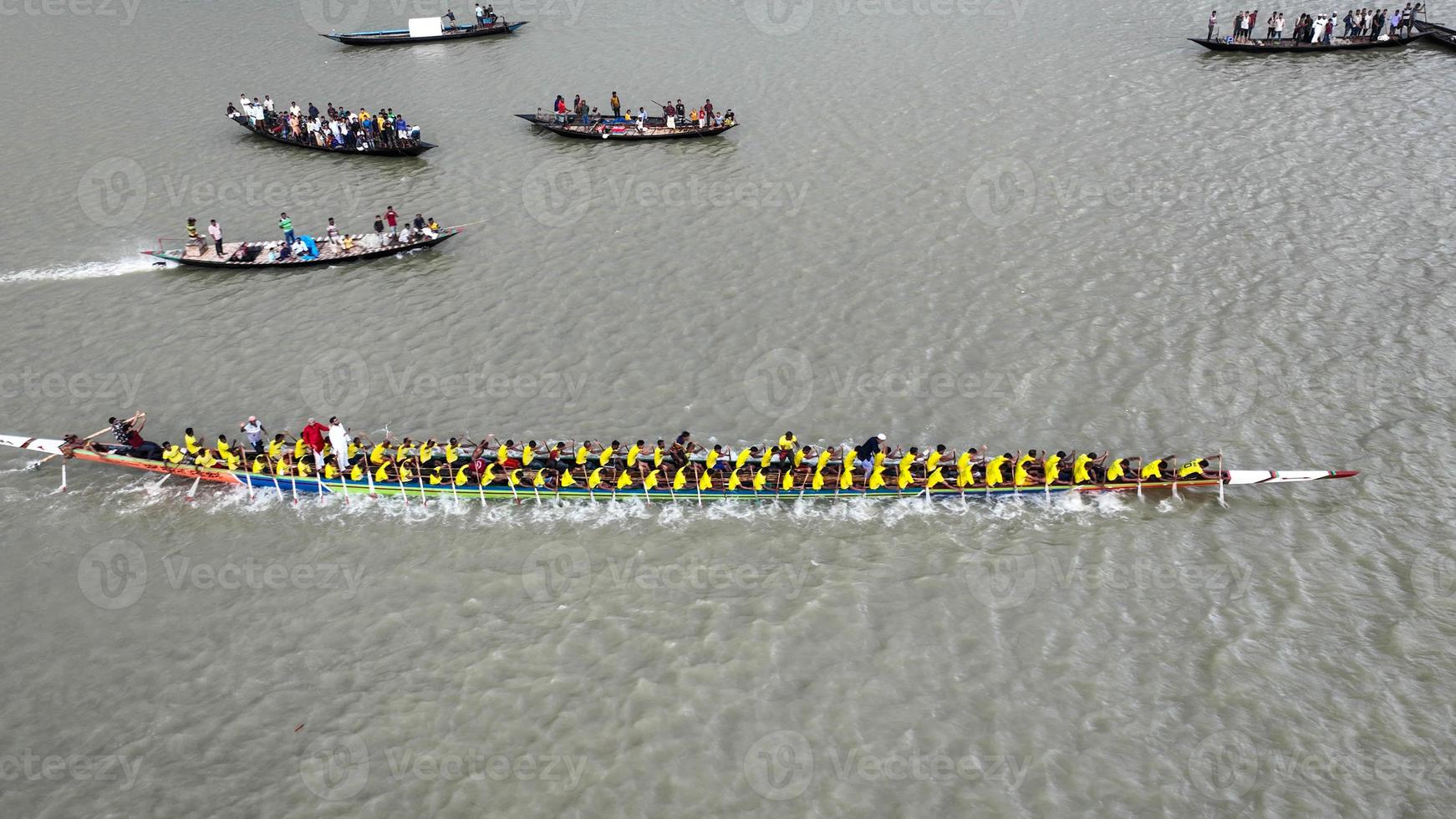 Traditional boat race in Bangladesh photo