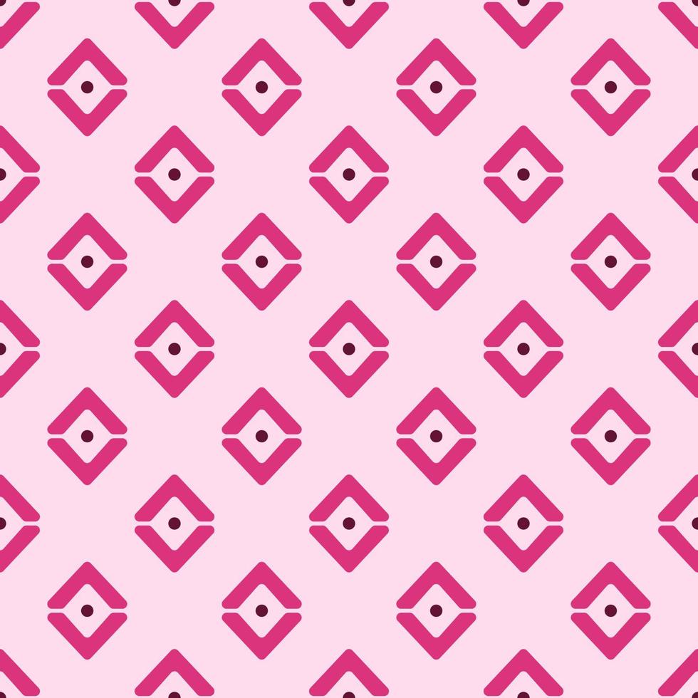 Vector seamless pattern of pink rhombus on white background. Perfect for wrapping, printing, web sites, wallpapers, textile