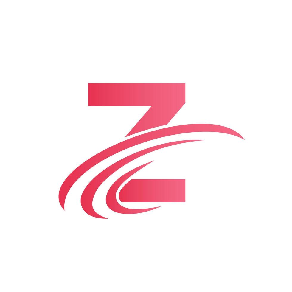 plantilla de diseño de signo de logotipo de letra z concepto de negocio moderno, plano y minimalista vector