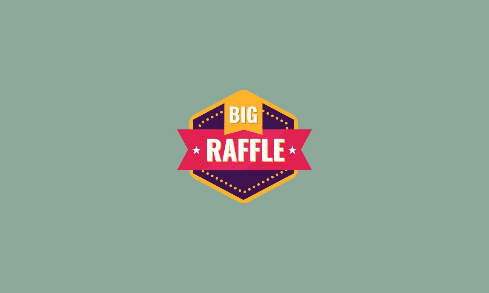 big raffle vector illustration flat design