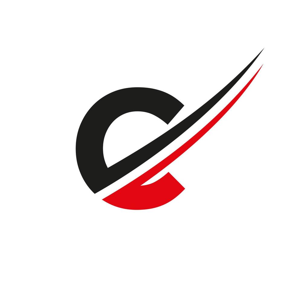 plantilla de vector de logotipo de letra c diseño moderno y simple