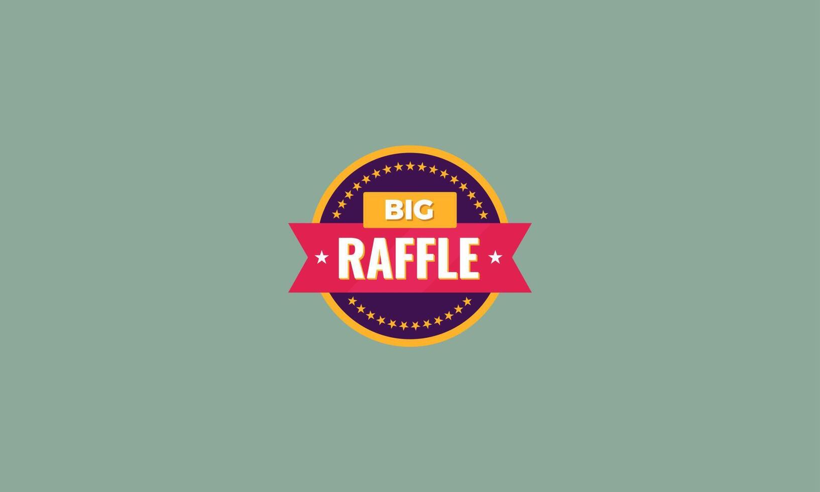 big raffle vector illustration flat design
