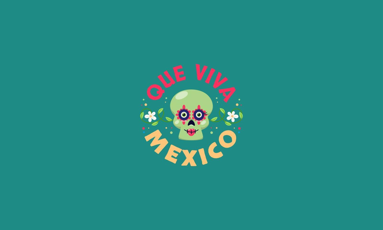 mexico independent day vector flat design