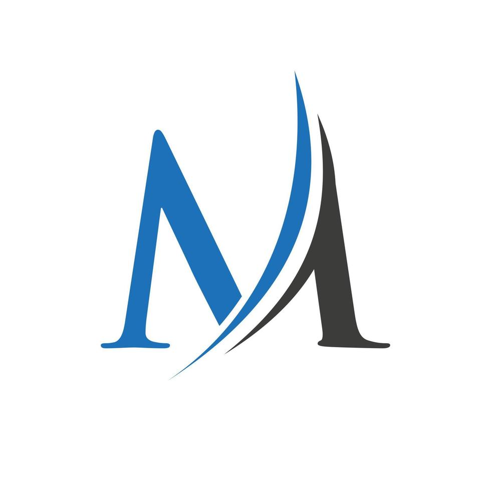 Initial M Letter Alphabet Logo Design In Vector Format