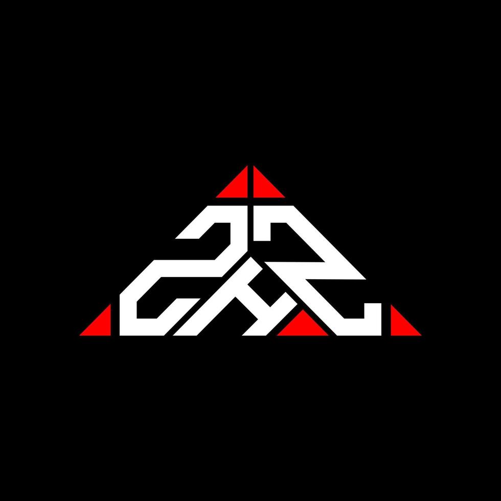 ZHZ letter logo creative design with vector graphic, ZHZ simple and modern logo.
