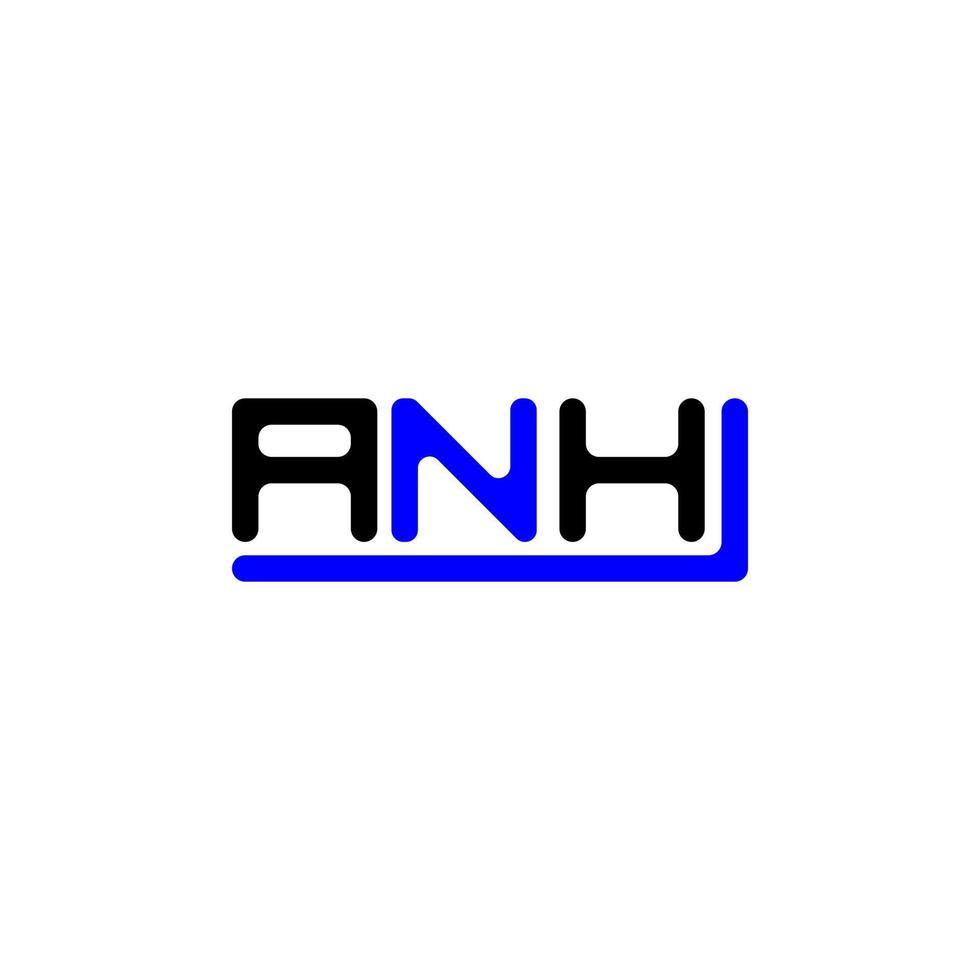 diseño creativo del logotipo de la letra amh con gráfico vectorial, logotipo simple y moderno de amh. vector
