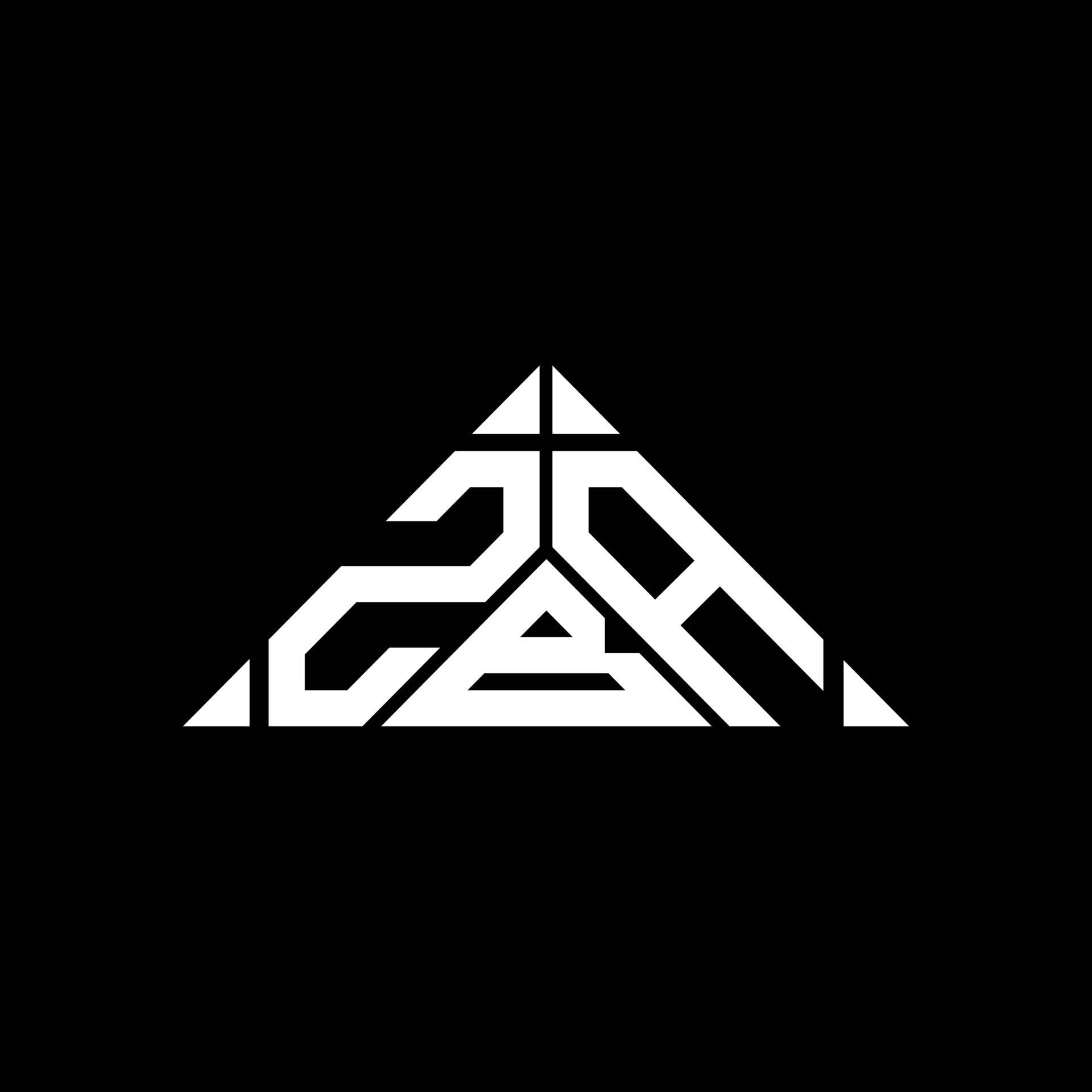 ZBA letter logo creative design with vector graphic, ZBA simple and