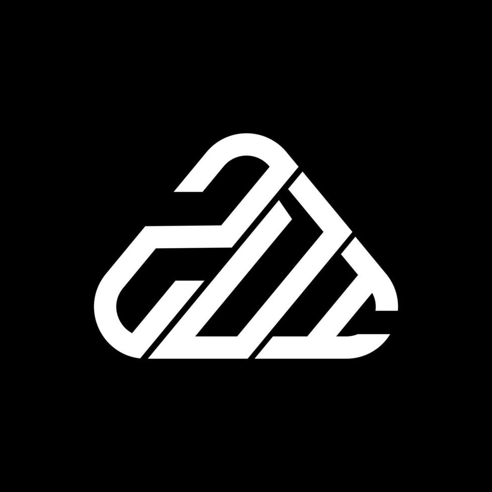 Diseño creativo del logotipo de la letra zdi con gráfico vectorial, logotipo simple y moderno de zdi. vector