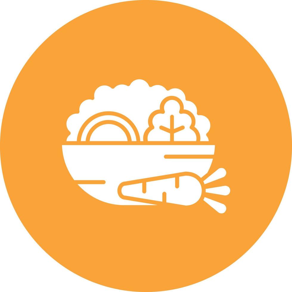 Fresh Ingredients Glyph Circle Background Icon vector
