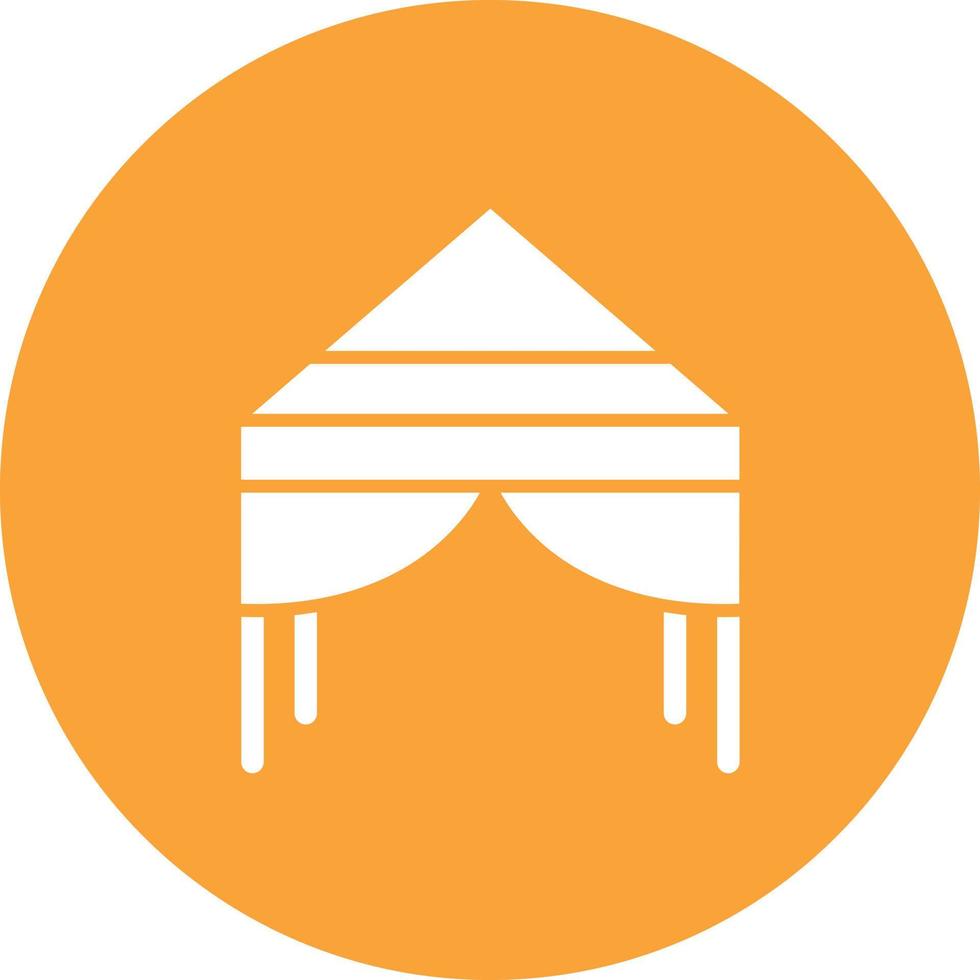 Tarp Glyph Circle Background Icon vector