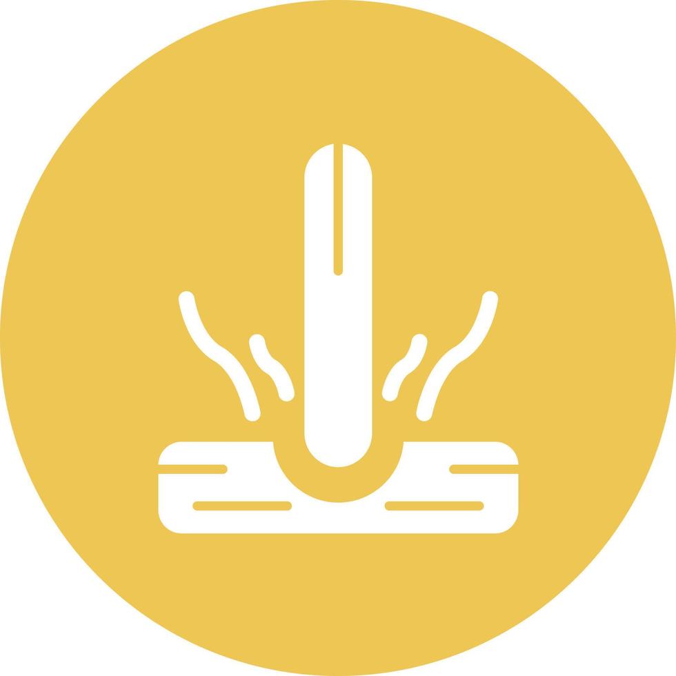 Fire Starter Glyph Circle Background Icon vector