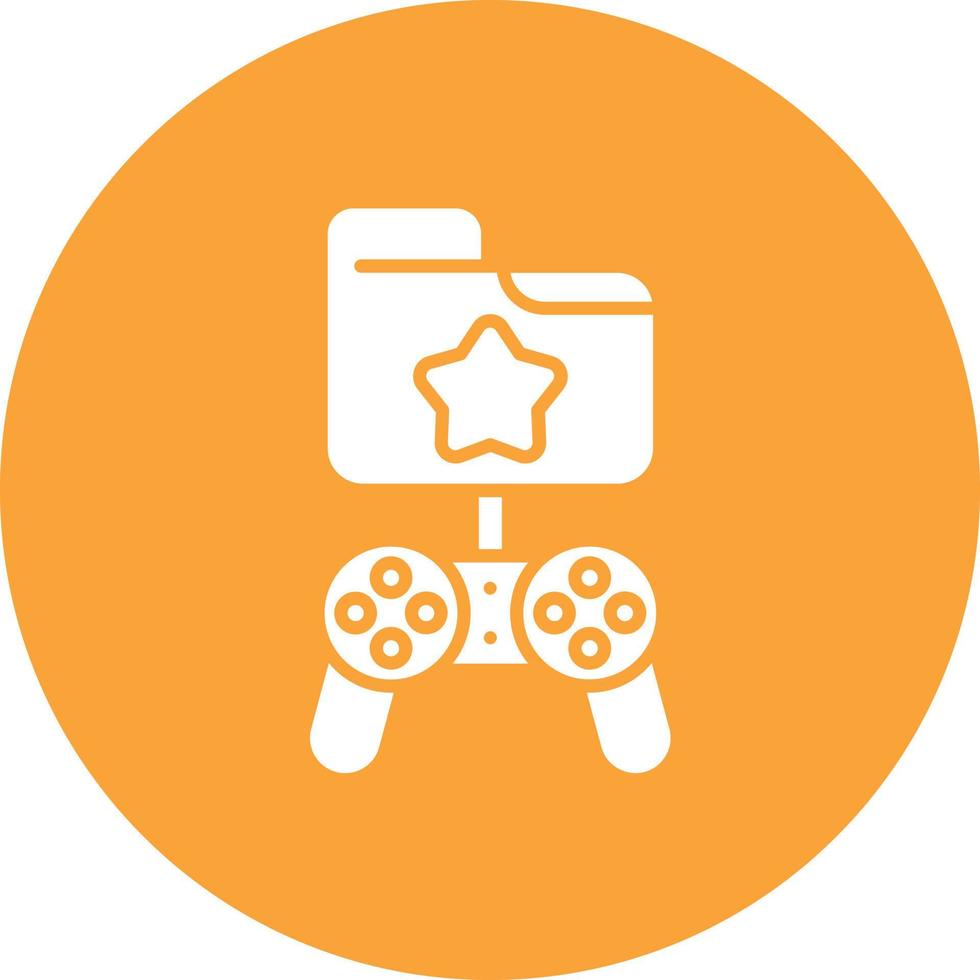 Data Controller Glyph Circle Background Icon vector