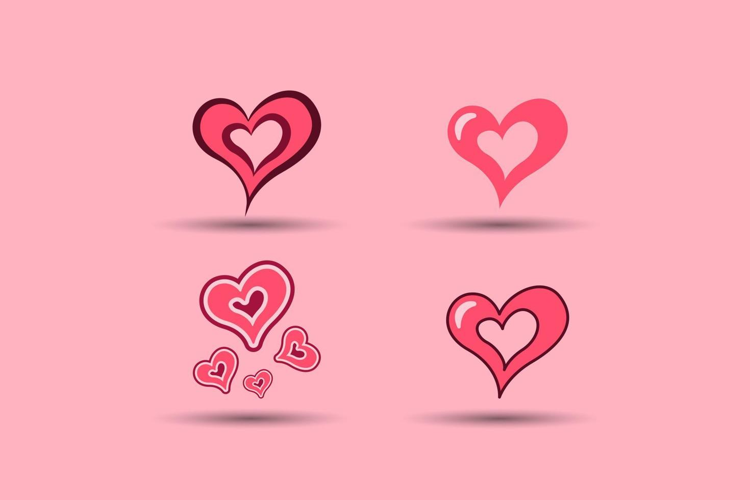 elemento del día de san valentín. signo de amor de San Valentín. ilustración vectorial vector