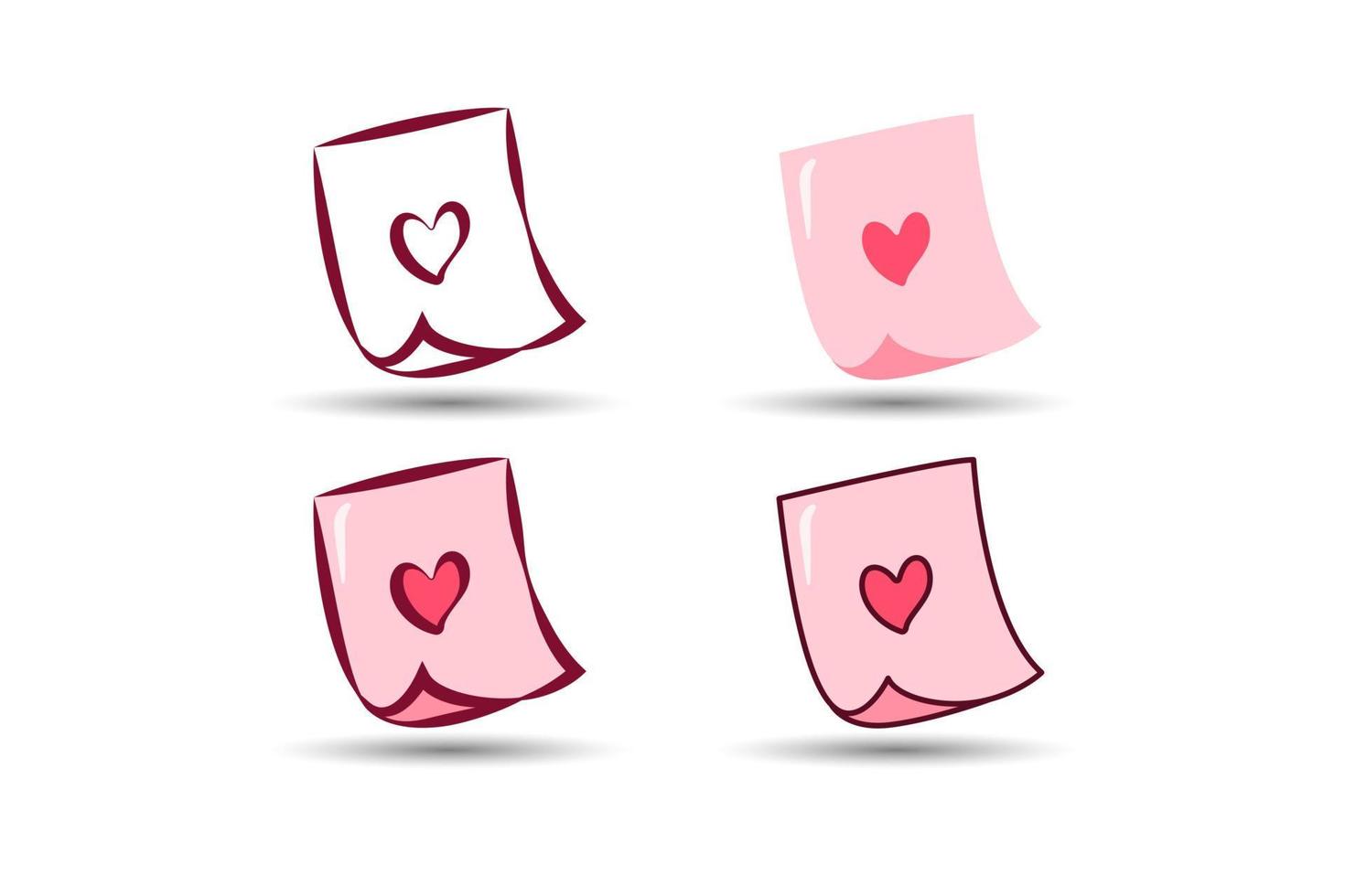 valentines day element. Valentines love letter. Vector illustration