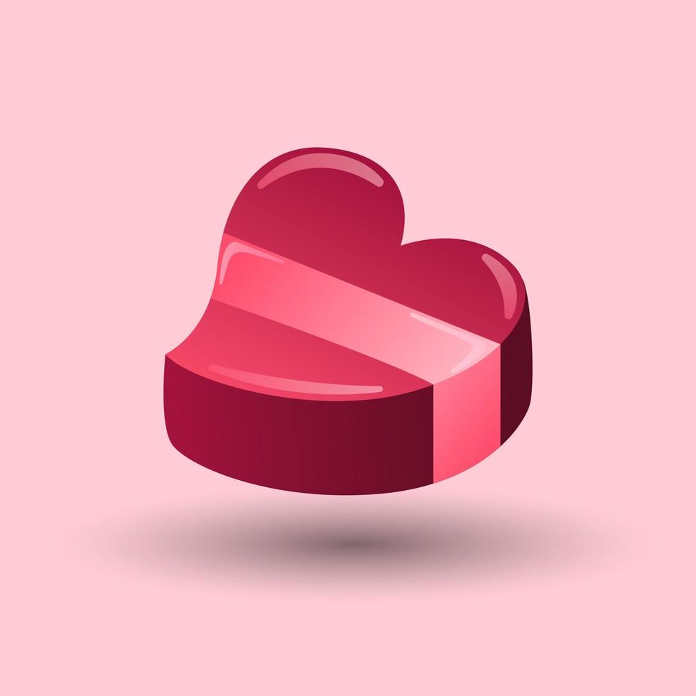 valentines day element. Gradient valentines gifts. Vector illustration