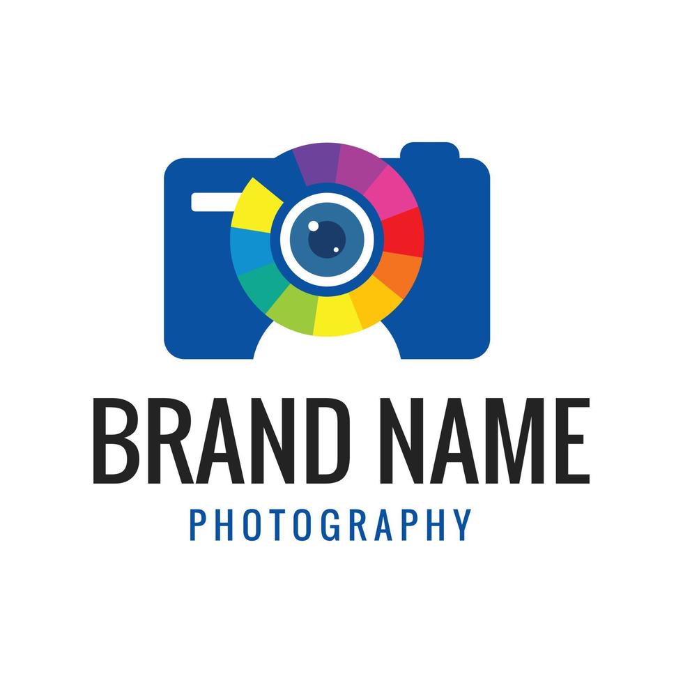 Photography and photoshoot logo templates vector