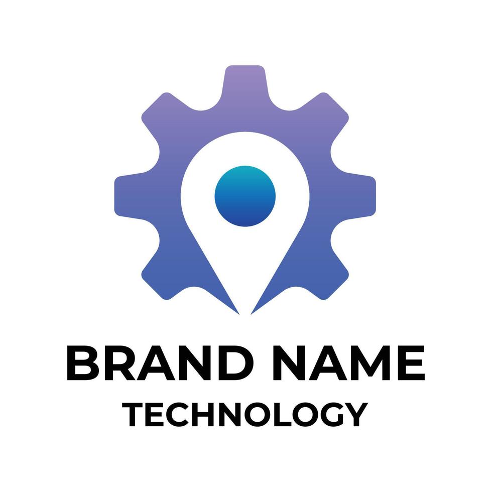 Technology and internet logo template vector