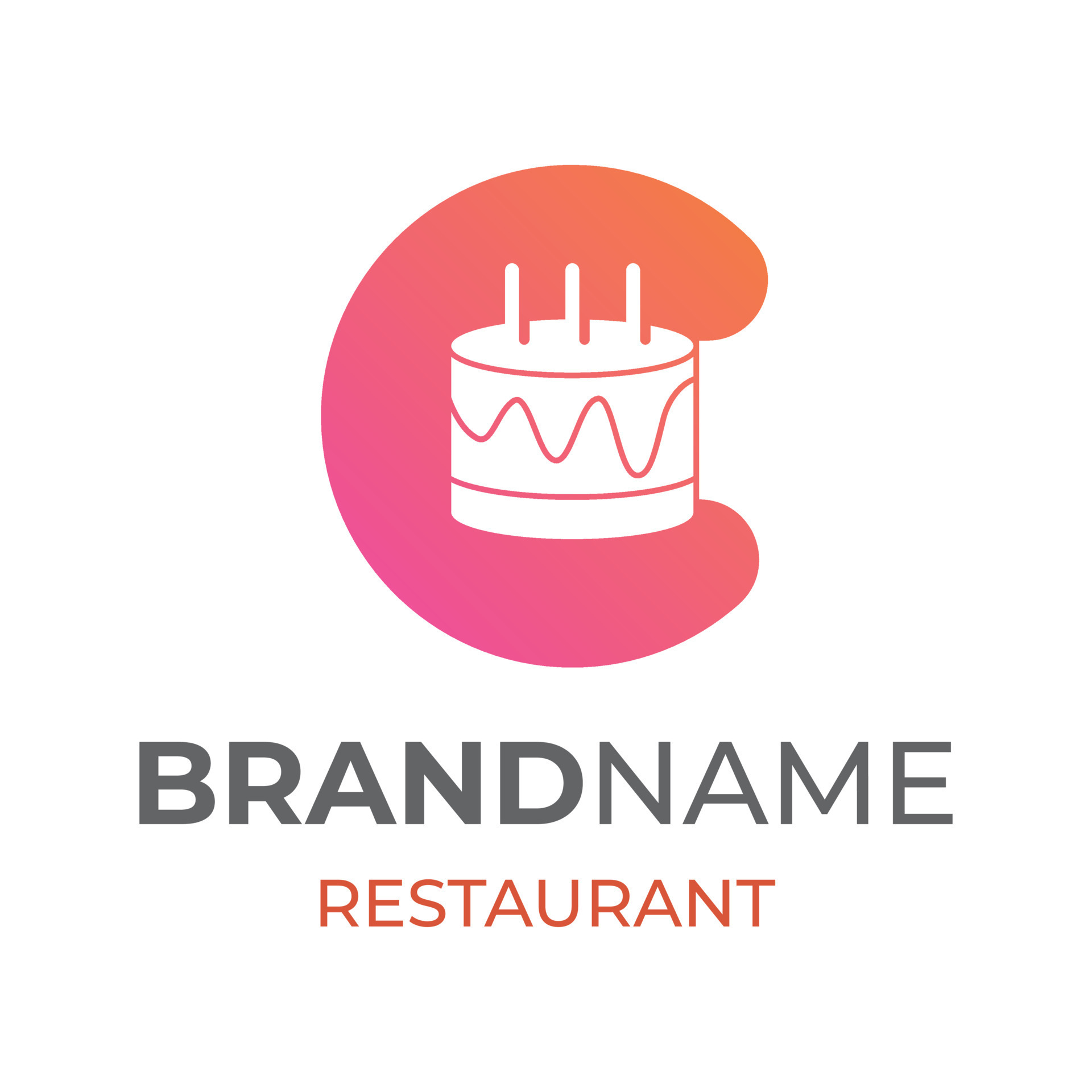 food and drink simple flat logo design vector illustration icon element
