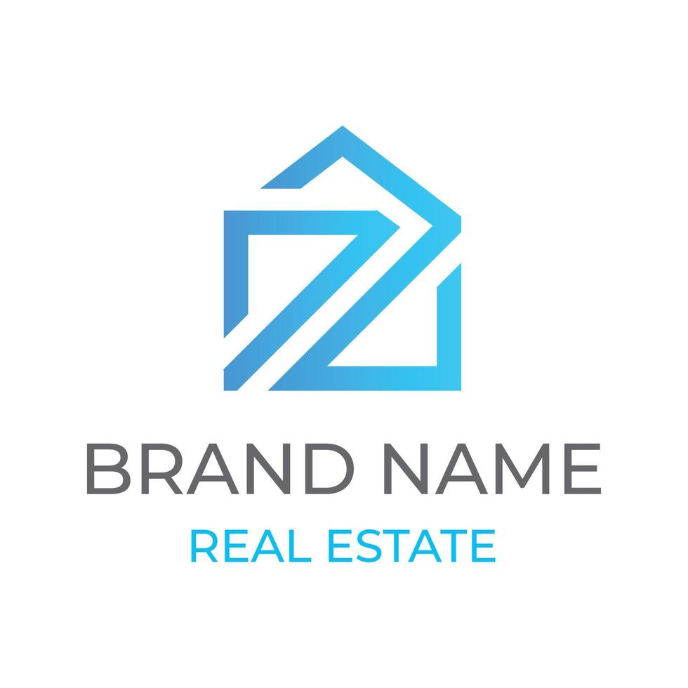 Real estate and building investment logo design template vector