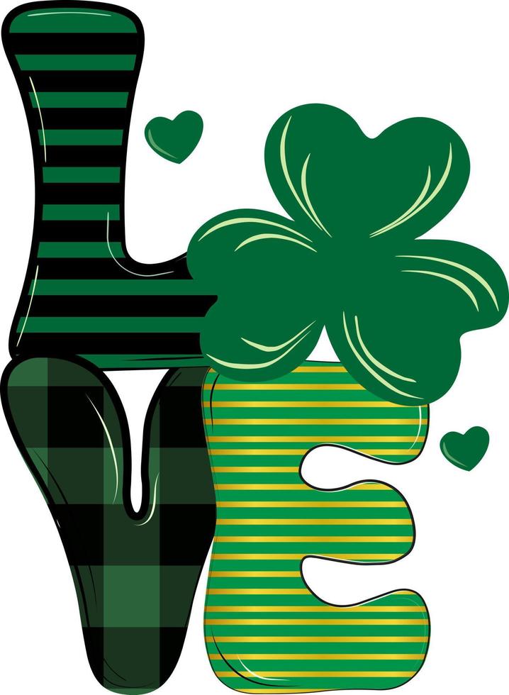 amor del día de san patricio vector