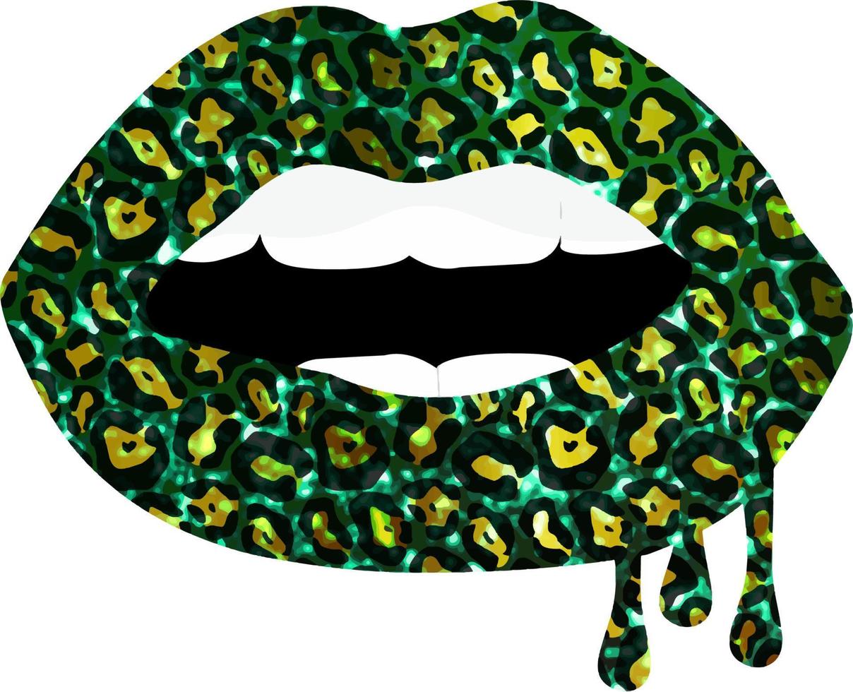 labios de la suerte feliz día de san patricio vector