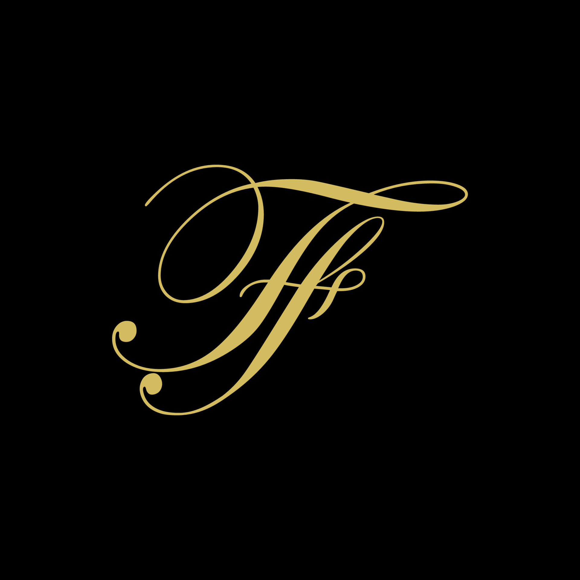 Letter F Decorative Alphabet Logo isolated on Beige Color Background  Elegant Curl  Floral Logo Concept Black Luxury Initial Abjad Logo  Template Stock Vector Image  Art  Alamy
