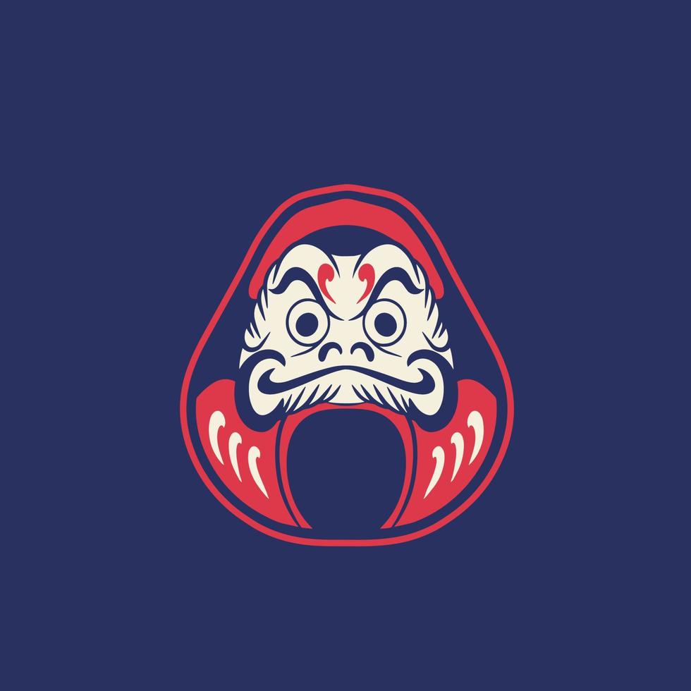 símbolo de japón muñeca daruma ilustración vectorial vector