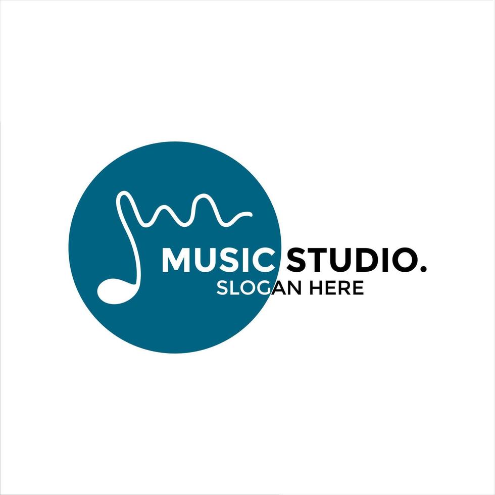 Musical instruments, various simple musical instruments logo designs for jazz, pop, etc music logo designs vector