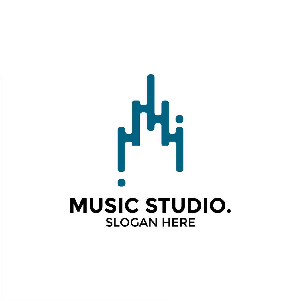 Musical instruments, various simple musical instruments logo designs for jazz, pop, etc music logo designs vector