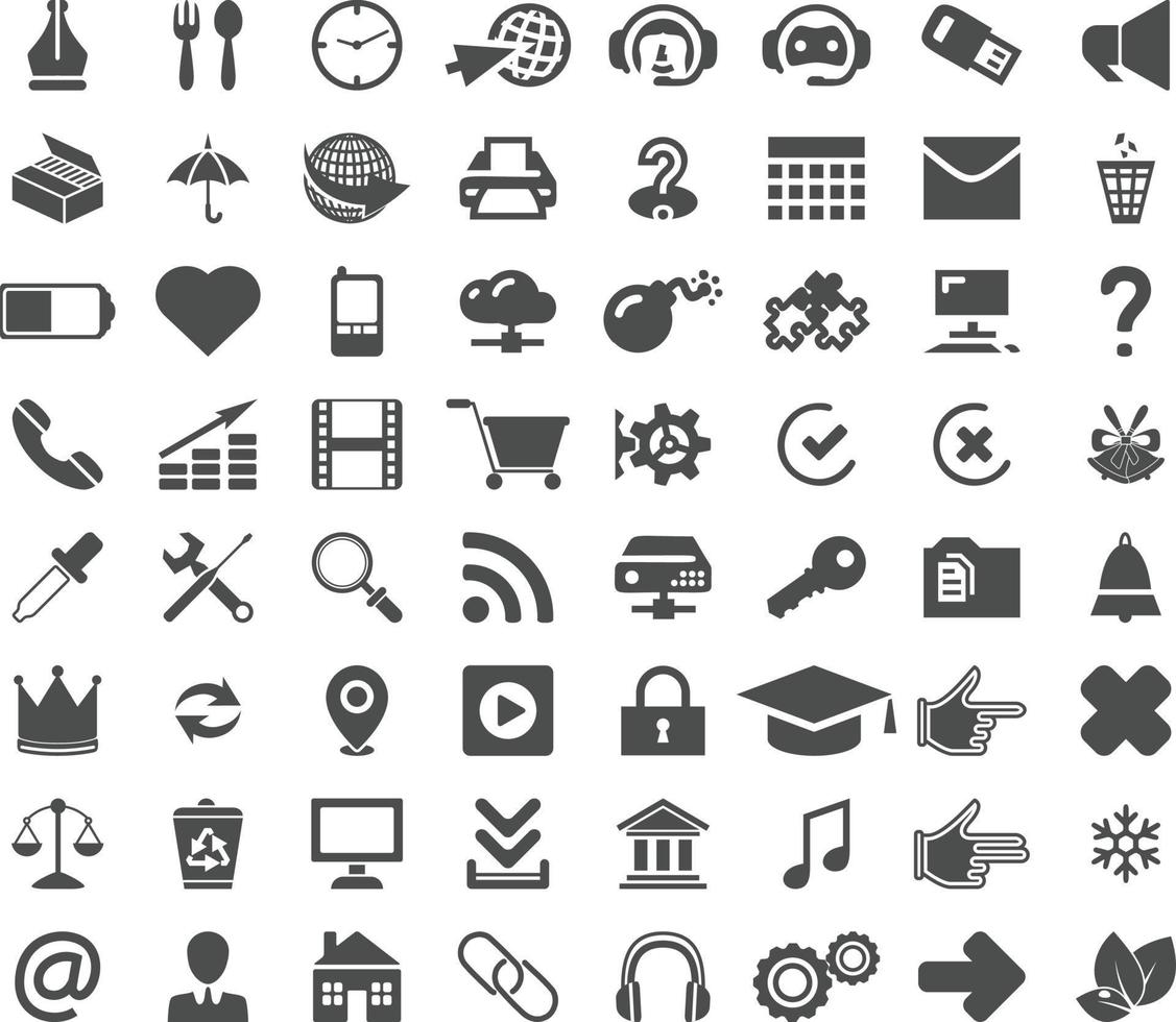 Business icons set. Icons for business, management, finance, strategy, marketing. vector