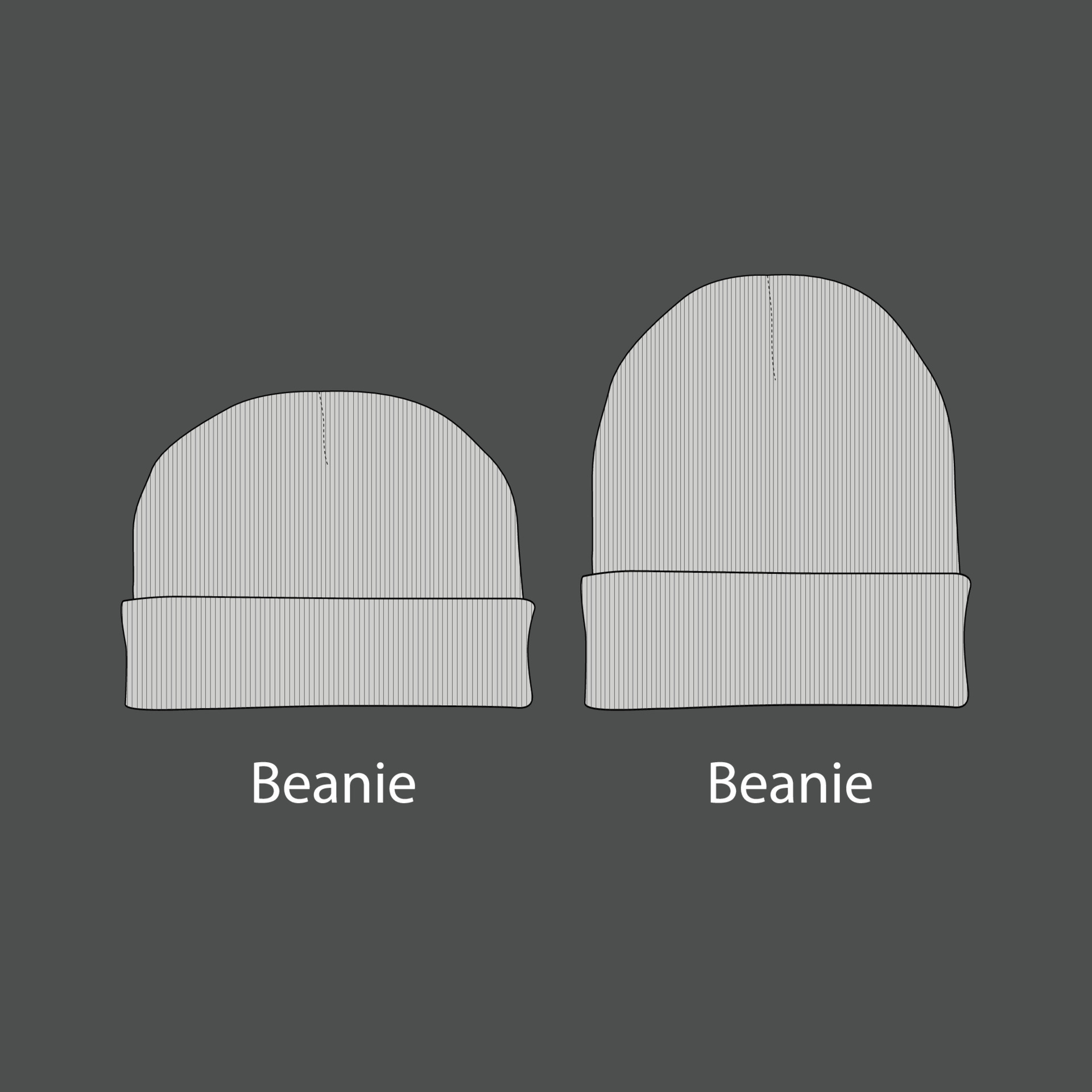 Wool beanie caps. Beanies running cap sketches, flat beanie templates Wool beanie caps. Beanies running cap sketches, flat beanie templates