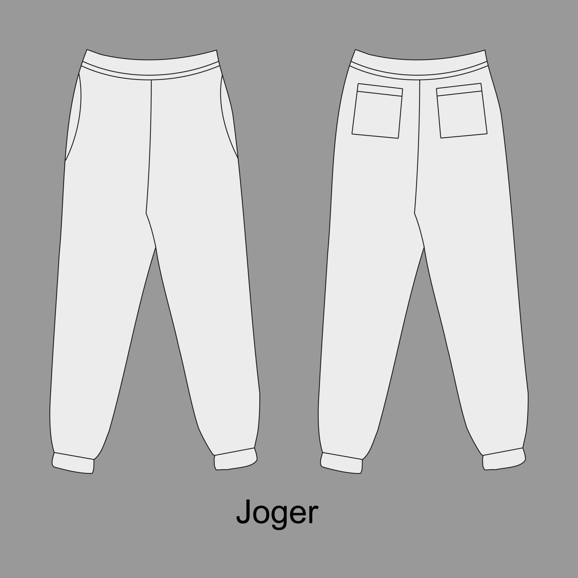 Pants vector collection. Woman pants template.. Vector Apparel Mockup Pants vector collection. Woman pants template.. Vector Apparel Mockup