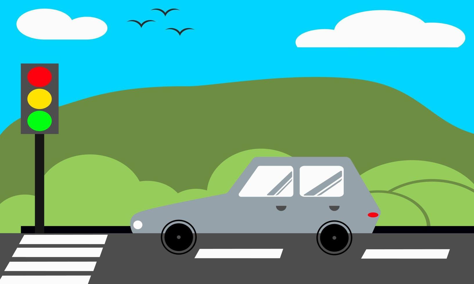 Traffic obedience illustration vector