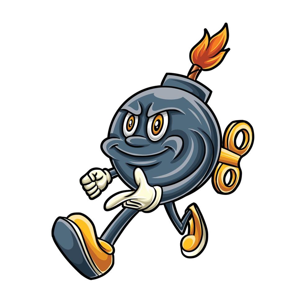Time Boom Smile Cartoon vector