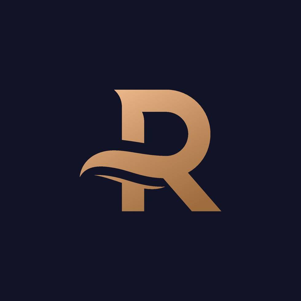 Letter R logo design Logo template, Creative R logo vector symbol