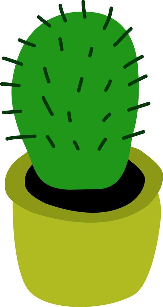 cactus en una olla, vector. vector