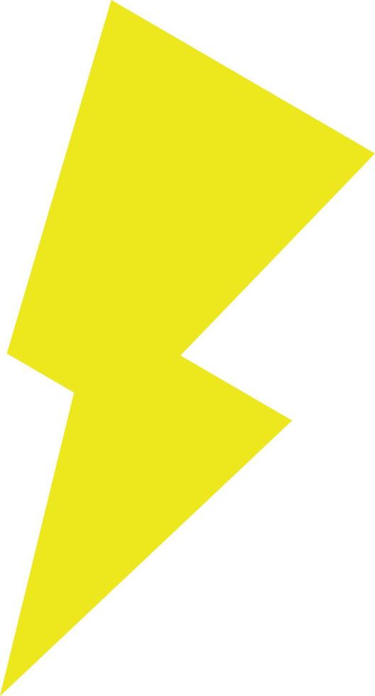 Yellow lightning, vector. vector