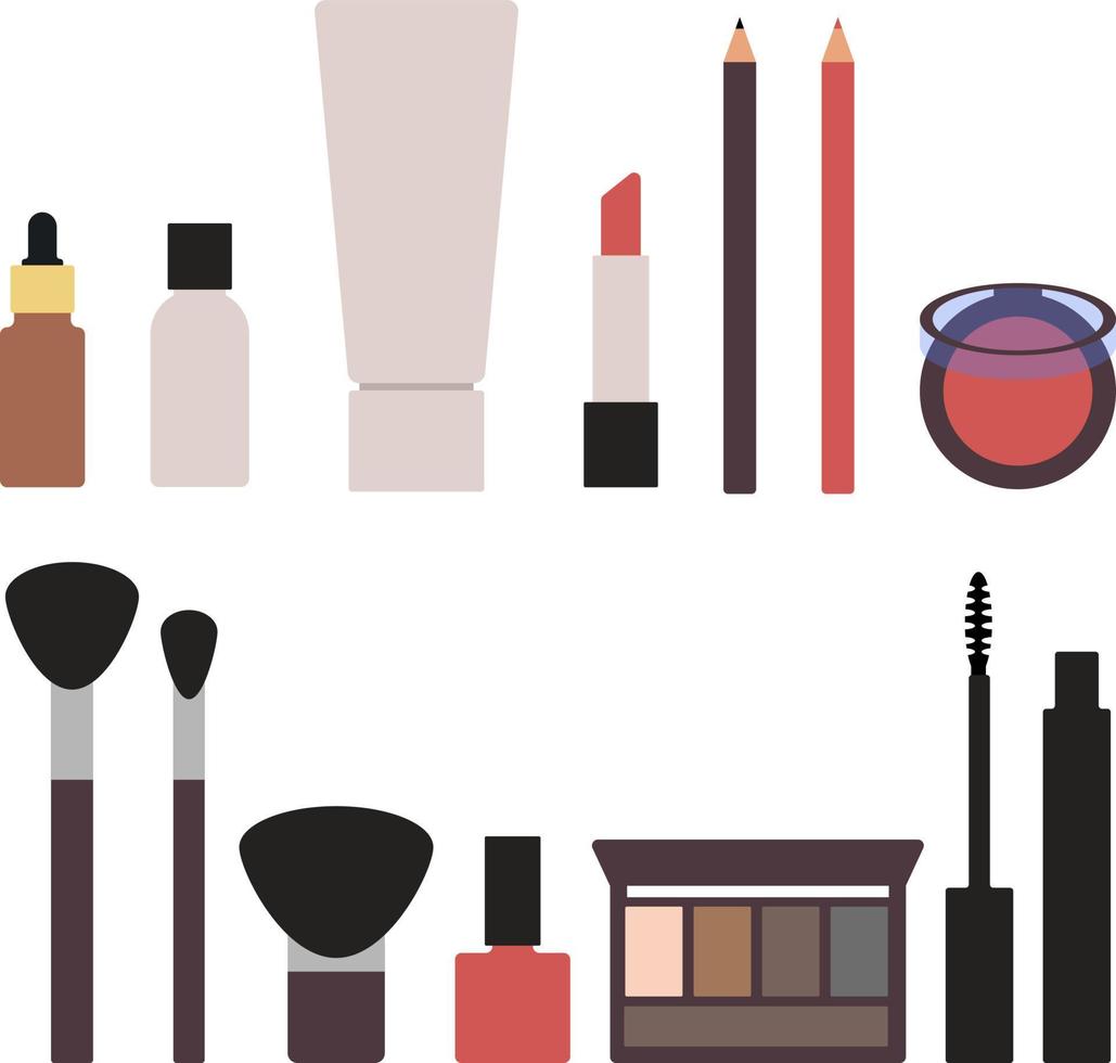 Cosmetics, vector set.