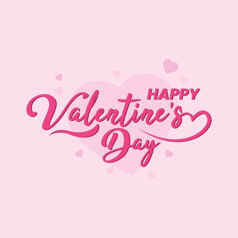 Free vector happy valentine's day lettering