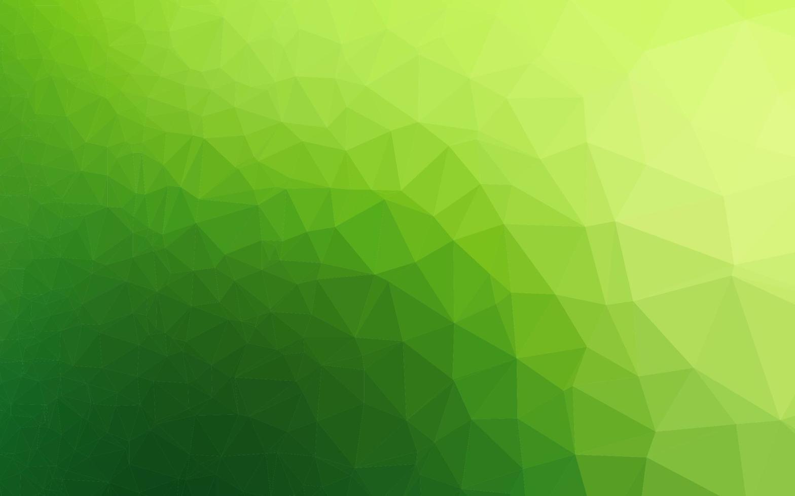 patrón poligonal de vector verde claro.