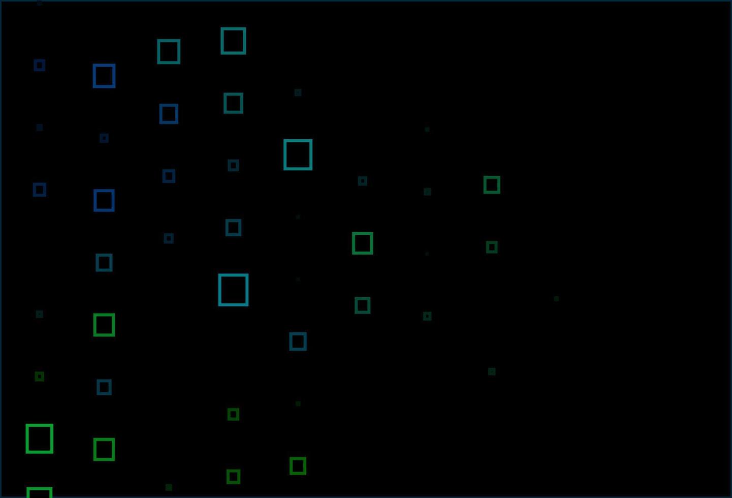 Dark Blue, Green vector background with rectangles.