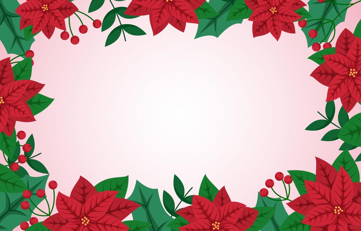Poinsettia Gradient Background vector